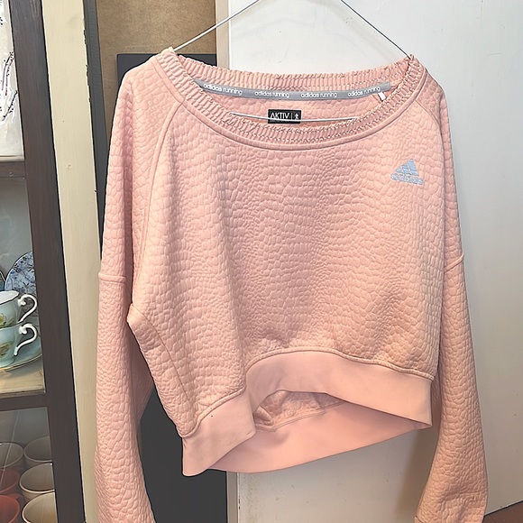 Adidas Pink workout sweater - Picture 1 of 3